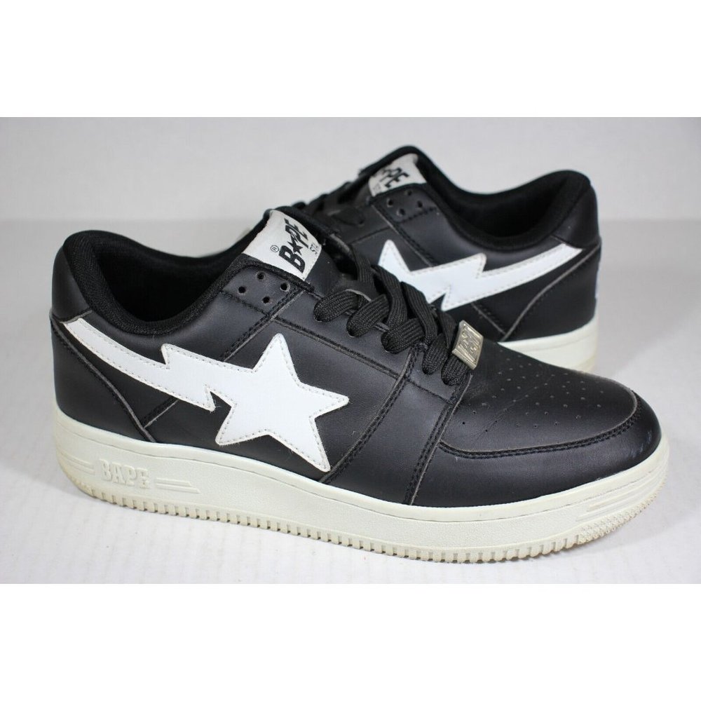 Bape Black and White Men's Sneakers